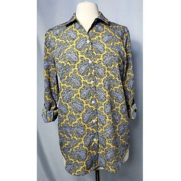 Michael Kors Women's Silk Point Collar Long Sleeve Button Down Blouse Small NWOT - Picture 6 of 8